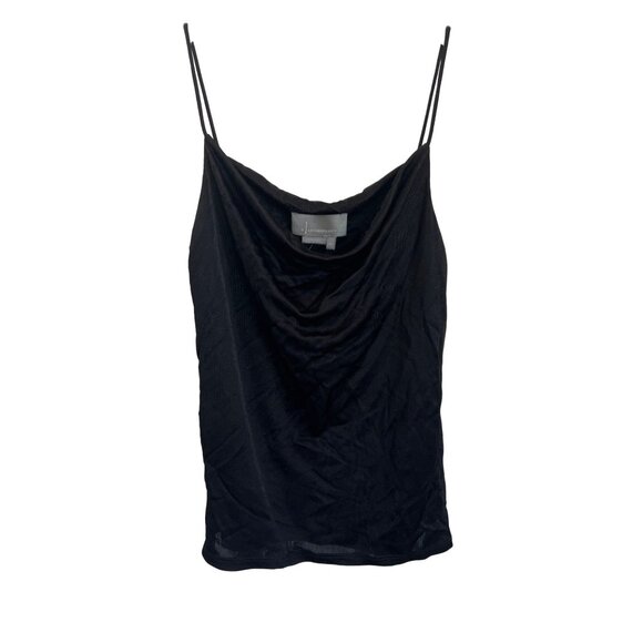 Anthropologie Claremont Draped Cami Black Cowl Neck Silky Rayon Top - Picture 5 of 6